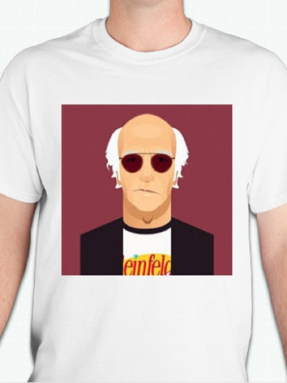 Larry David Seinfeld tshirt shirt Unisex 100 percent cotton